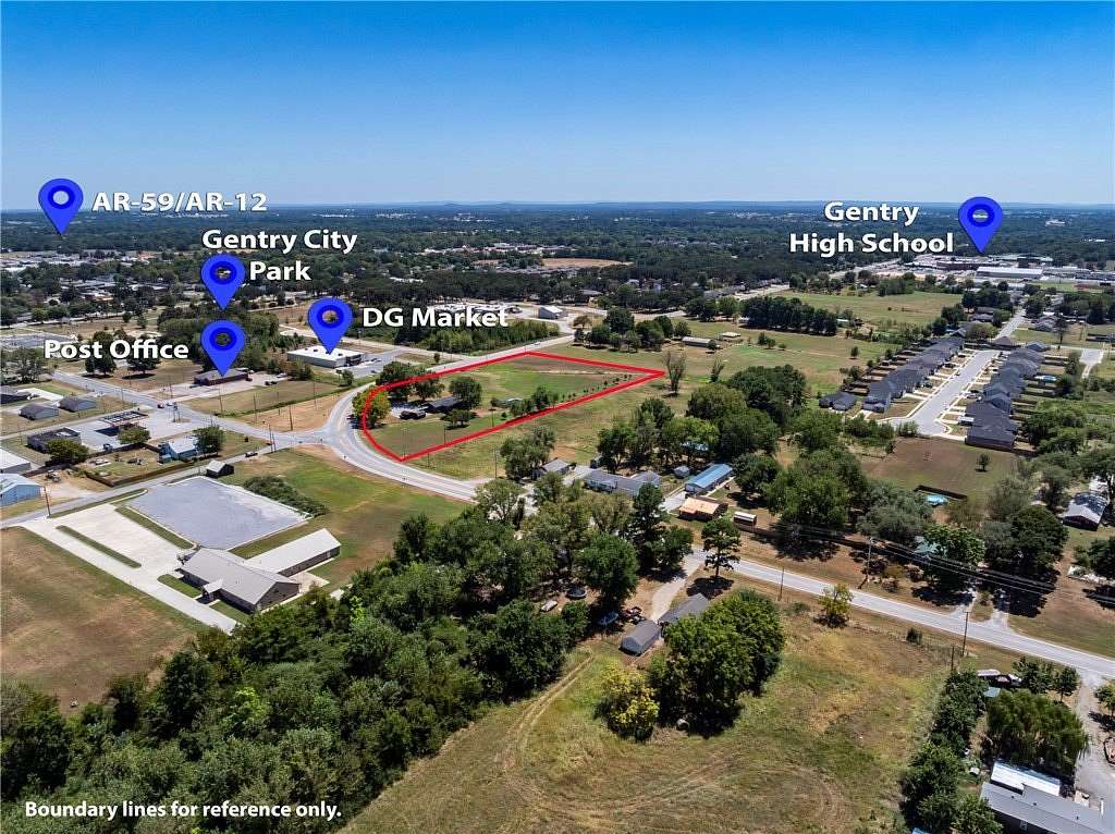 4 Acres of Improved Commercial Land for Sale in Gentry, Arkansas