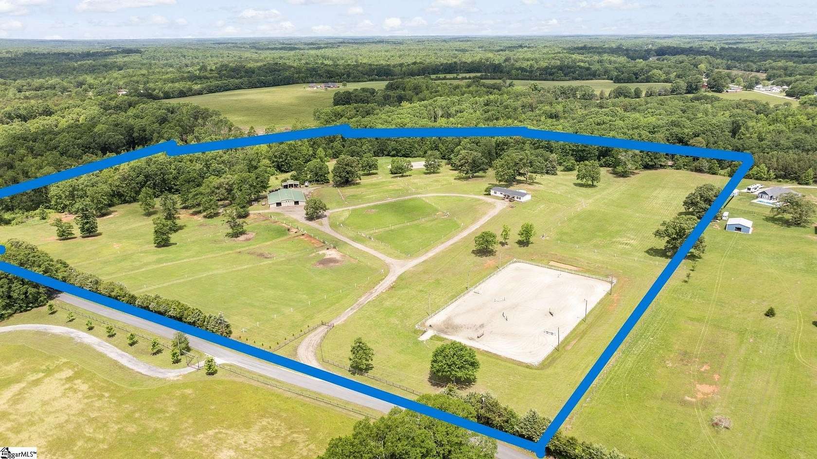 30 Acres of Improved Agricultural Land for Sale in Fountain Inn, South Carolina