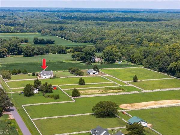 9.27 Acres of Land with Home for Sale in Suffolk, Virginia
