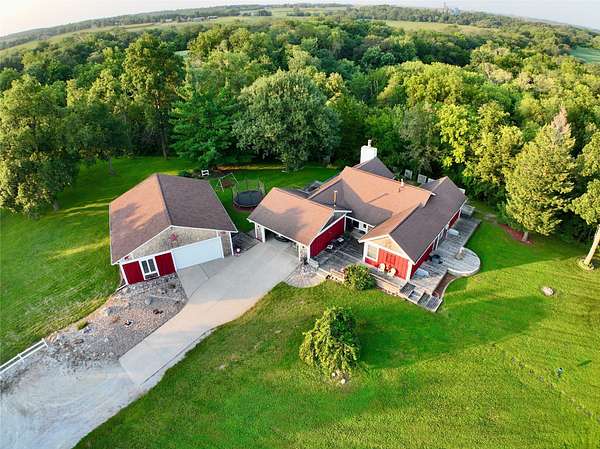 34.7 Acres of Recreational Land with Home for Sale in Perry, Iowa