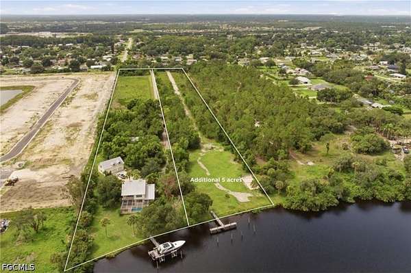 4.6 Acres of Land with Home for Sale in Fort Myers, Florida
