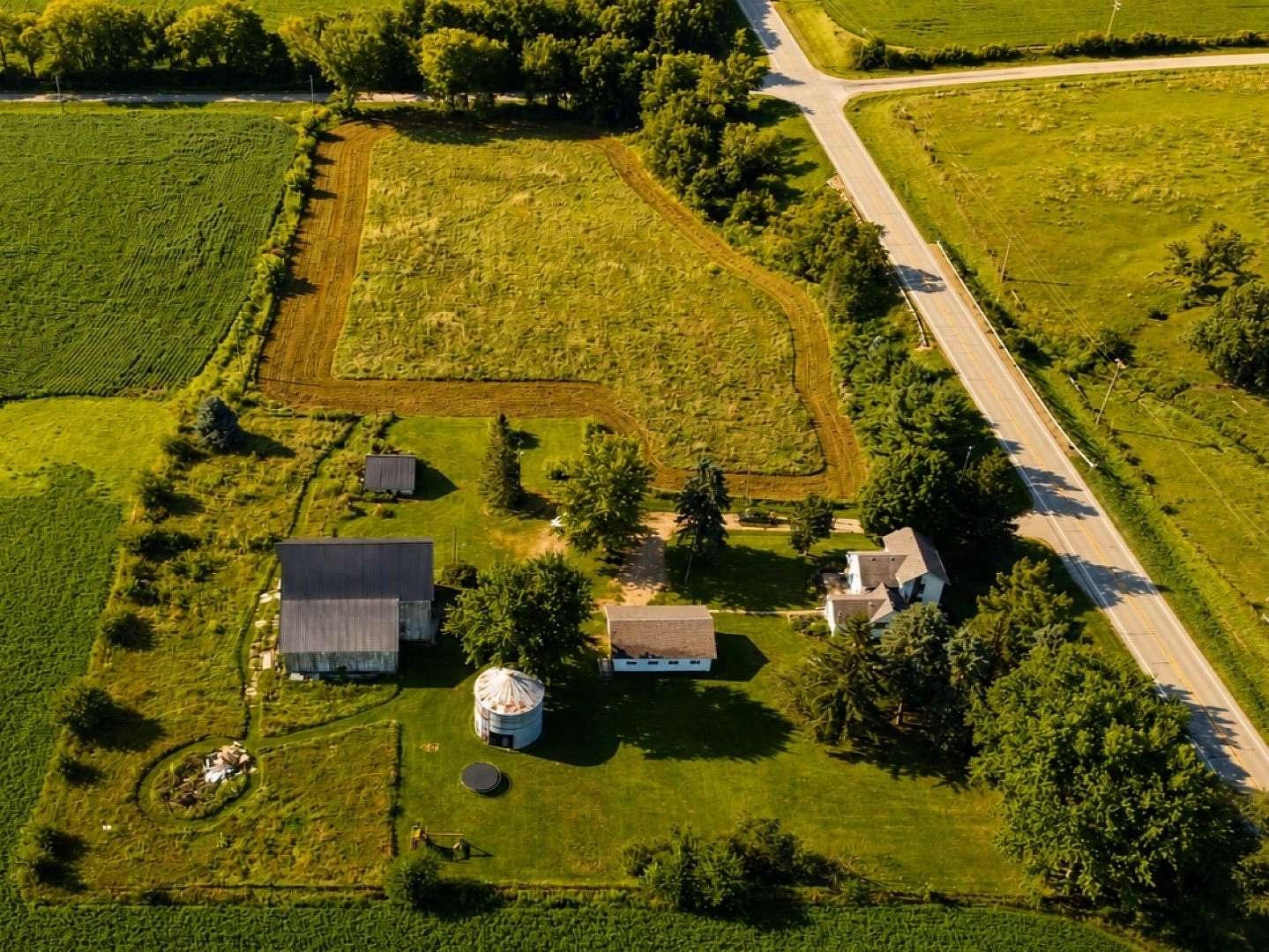 6.35 Acres of Land with Home for Sale in Polo, Illinois