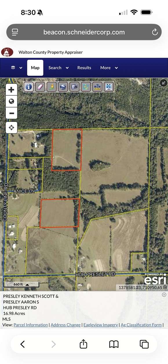 17 Acres of Agricultural Land for Sale in Paxton, Florida