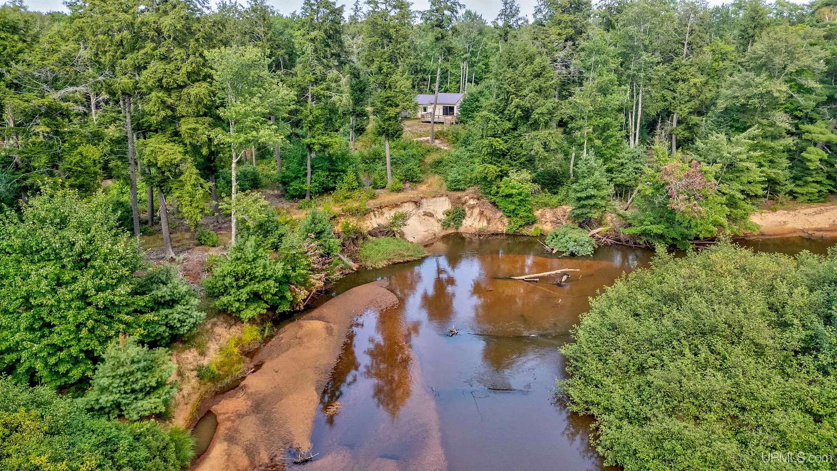 13 Acres of Recreational Land with Home for Sale in Manistique, Michigan