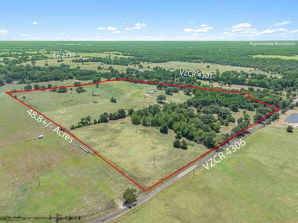 48.8 Acres of Recreational & Residential Land for Sale in Ben Wheeler, Texas