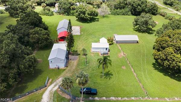 4.41 Acres of Land with Home for Lease in Alva, Florida
