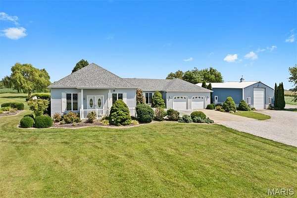 3 Acres of Land with Home for Sale in Trenton, Illinois