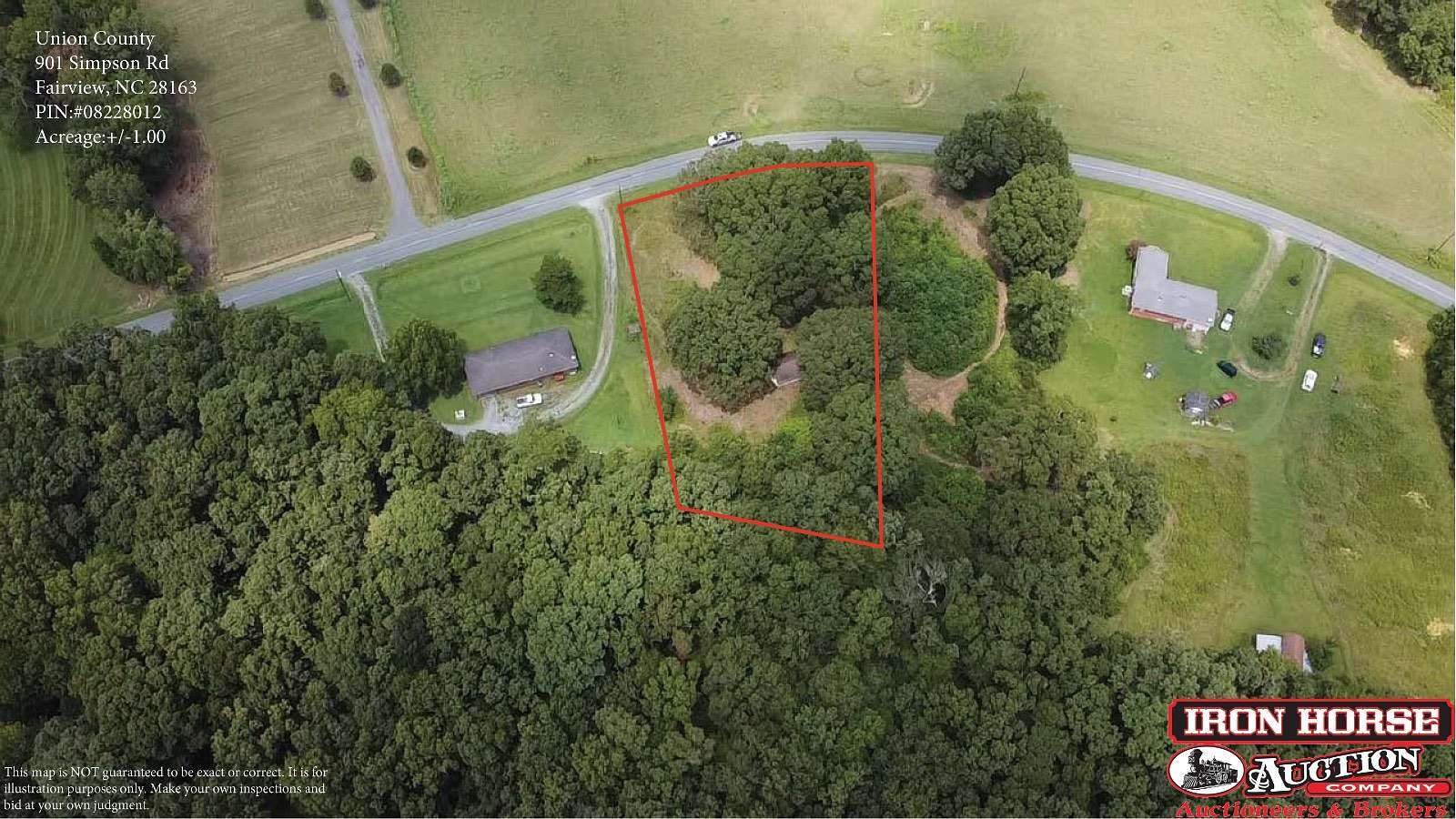 0.99 Acres of Land for Auction in Indian Trail, North Carolina