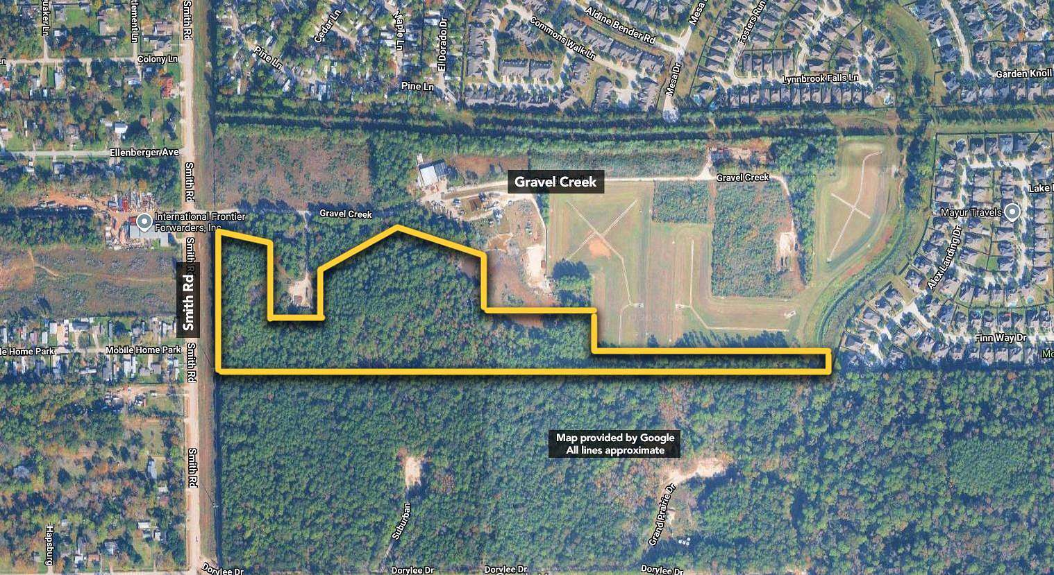 19.1 Acres of Commercial Land for Auction in Humble, Texas