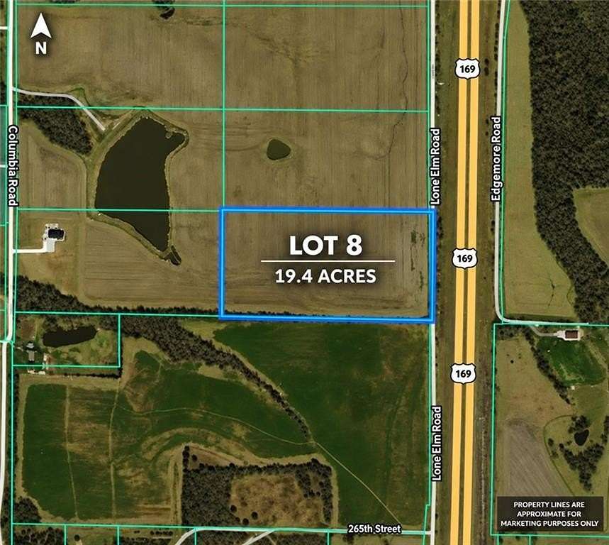 19.4 Acres of Agricultural Land for Sale in Paola, Kansas