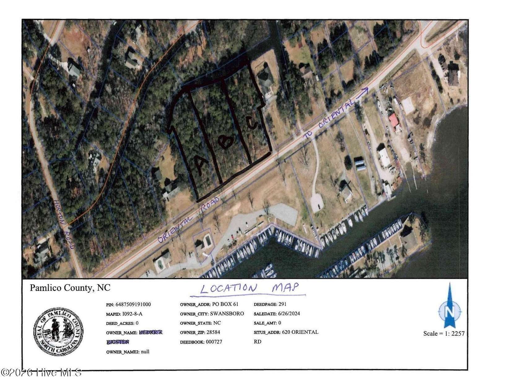 0.93 Acres of Residential Land for Sale in Oriental, North Carolina