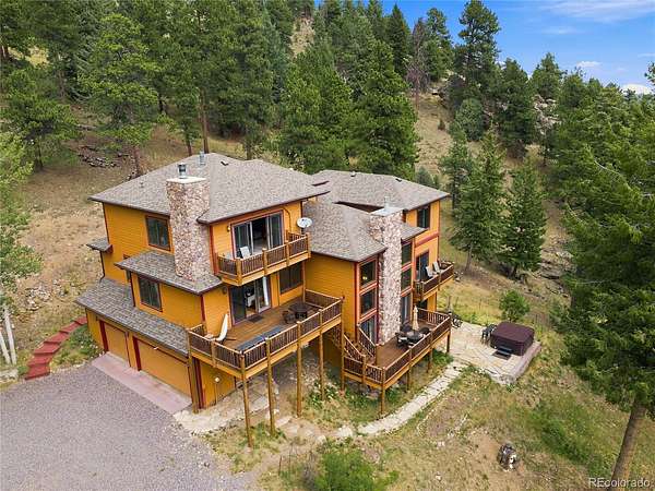 10.5 Acres of Recreational Land with Home for Sale in Evergreen, Colorado