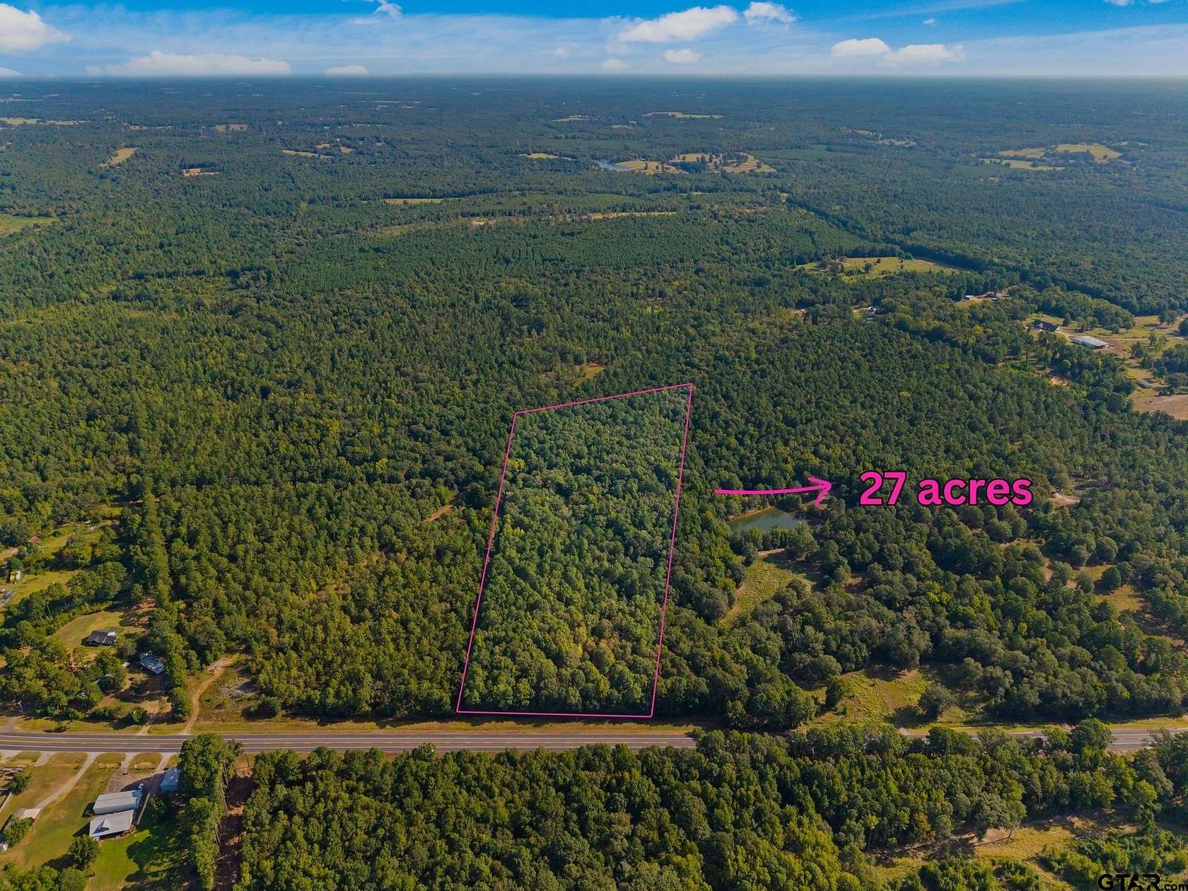 27 Acres of Recreational & Residential Land for Sale in Arp, Texas