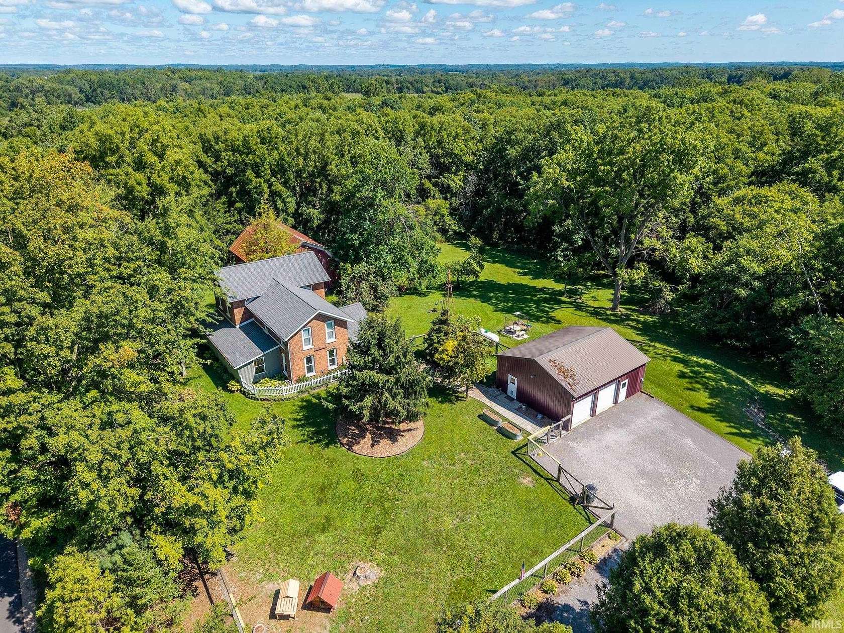 1.55 Acres of Land with Home for Sale in Wolcottville, Indiana
