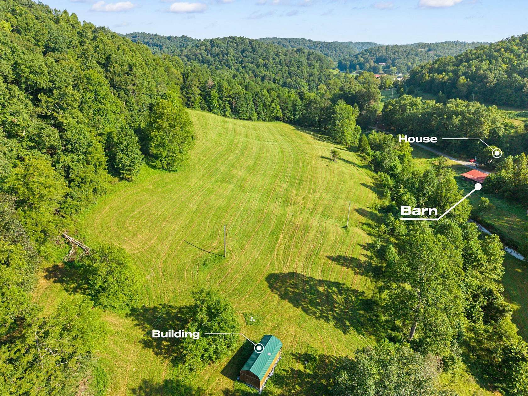 34.2 Acres of Agricultural Land with Home for Sale in McKee, Kentucky