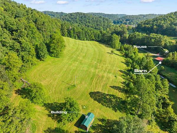 34.2 Acres of Agricultural Land with Home for Sale in McKee, Kentucky