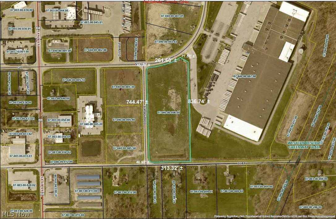 6.5 Acres of Commercial Land for Sale in Austinburg, Ohio