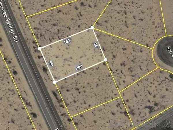 0.33 Acres of Residential Land for Sale in Borrego Springs, California
