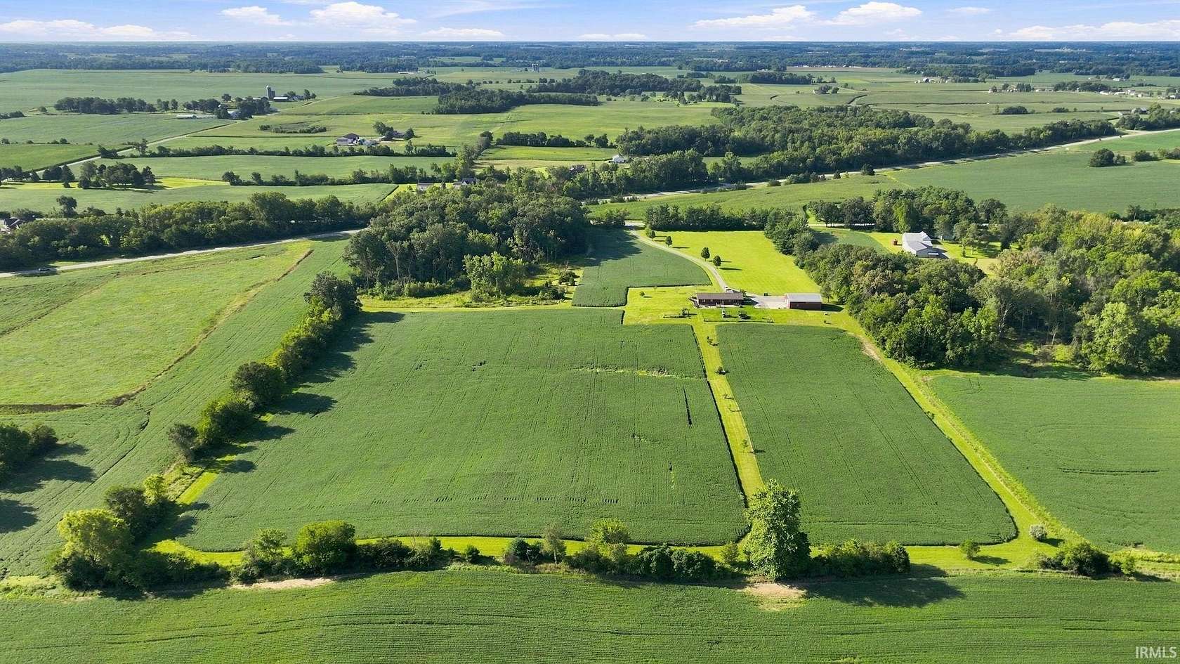 19.3 Acres of Land with Home for Sale in Columbia City, Indiana