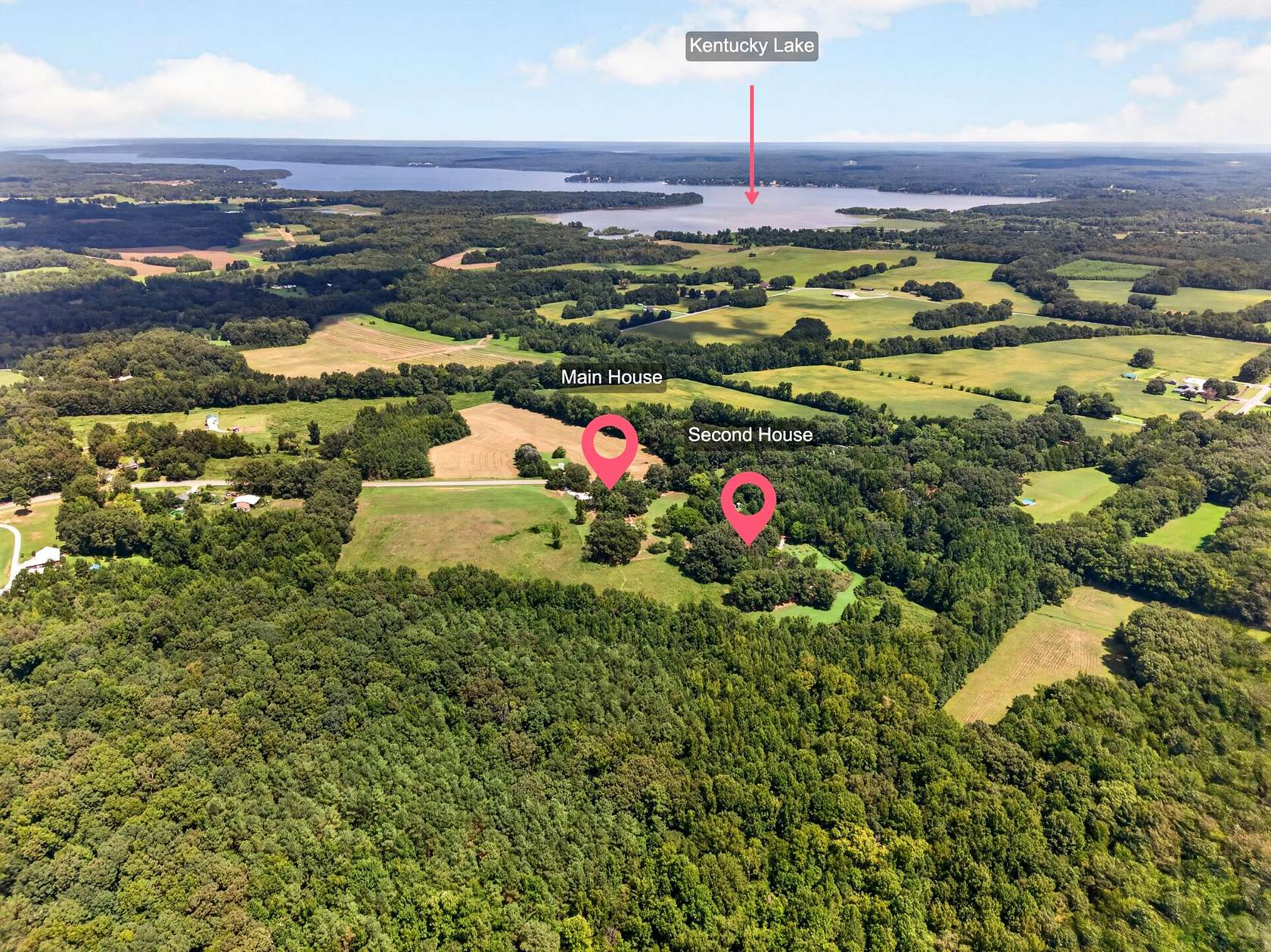 34 Acres of Recreational Land with Home for Sale in Springville, Tennessee