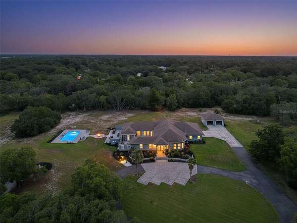 9.8 Acres of Land with Home for Sale in Spring Hill, Florida
