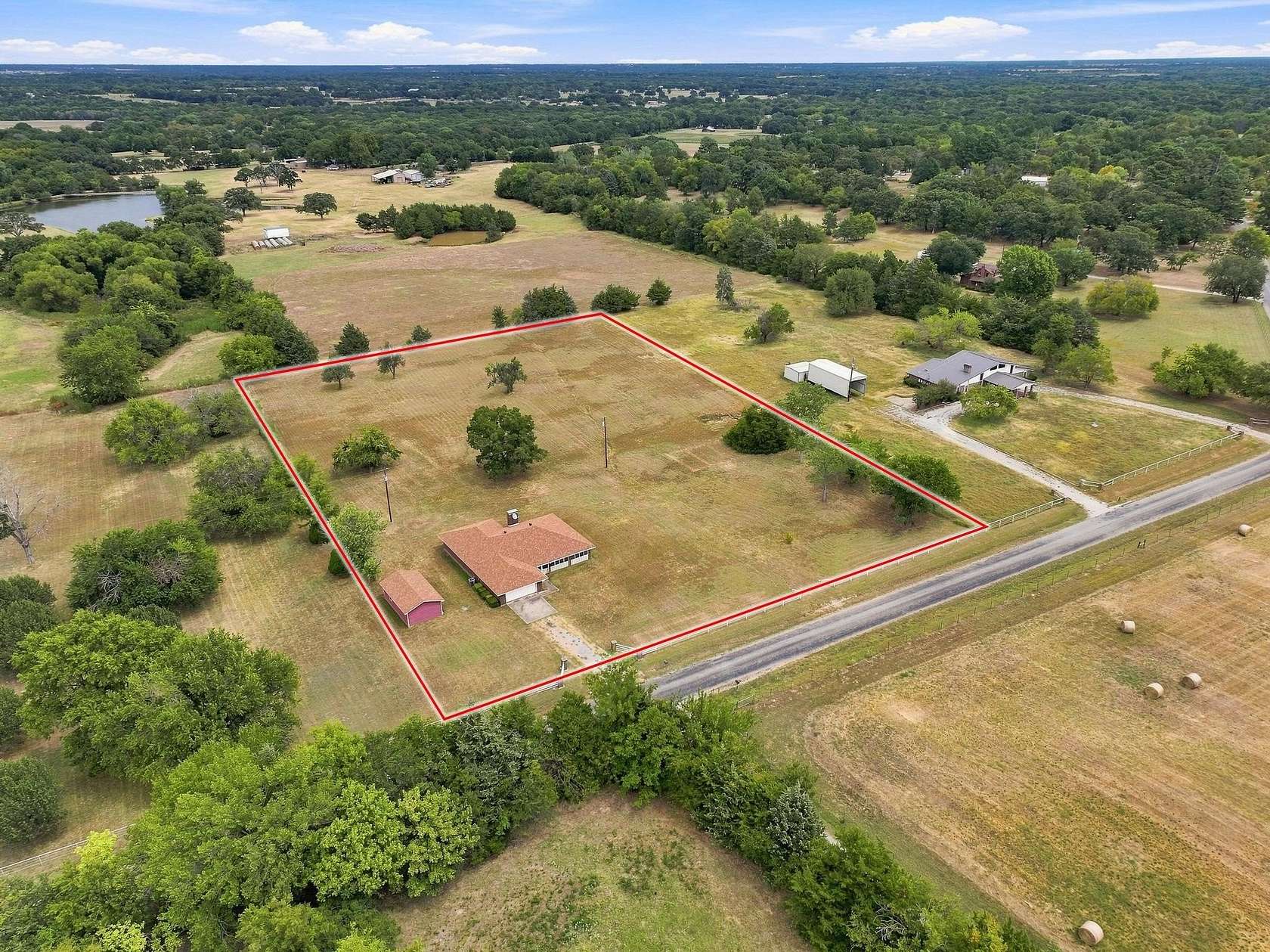 3.38 Acres of Land with Home for Sale in Denison, Texas
