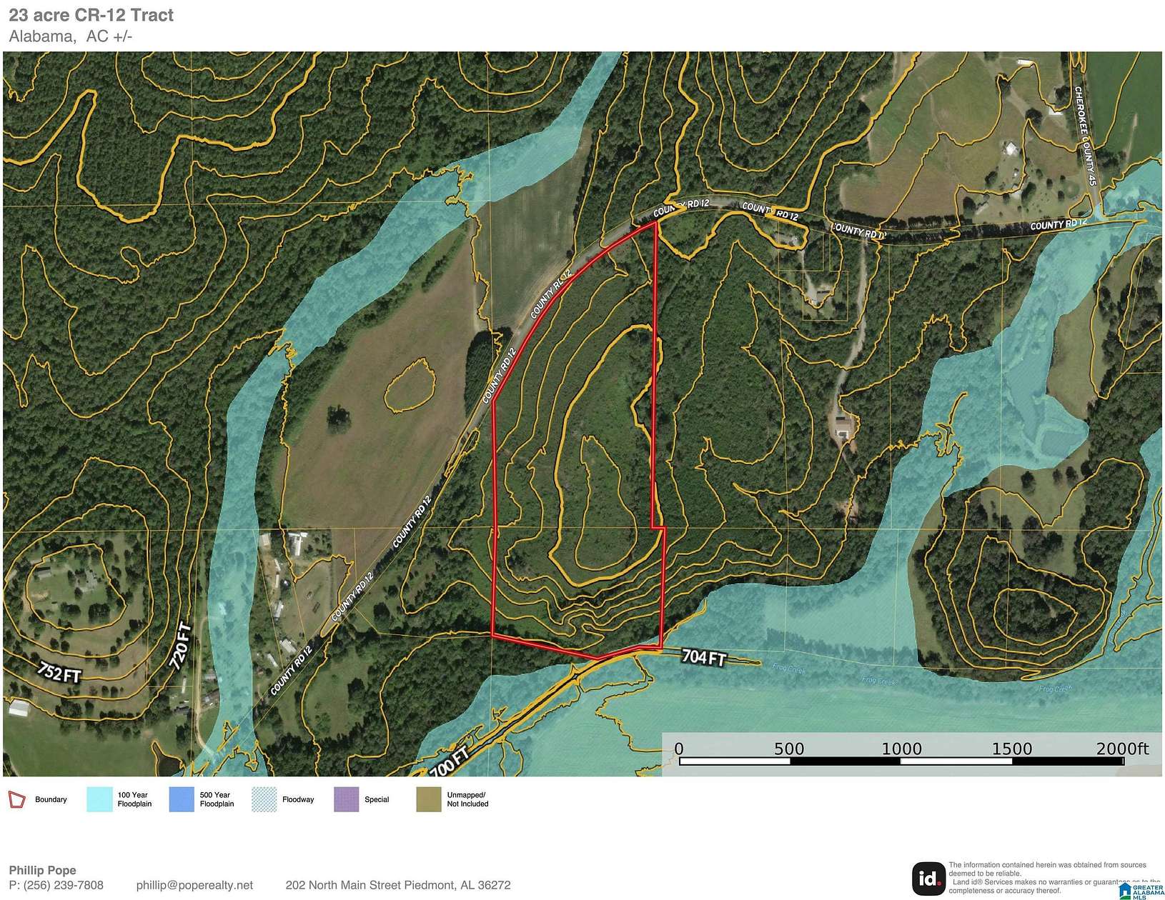 24 Acres of Recreational & Residential Land for Sale in Piedmont, Alabama