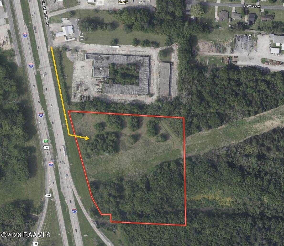 11.1 Acres of Commercial Land for Sale in Lafayette, Louisiana