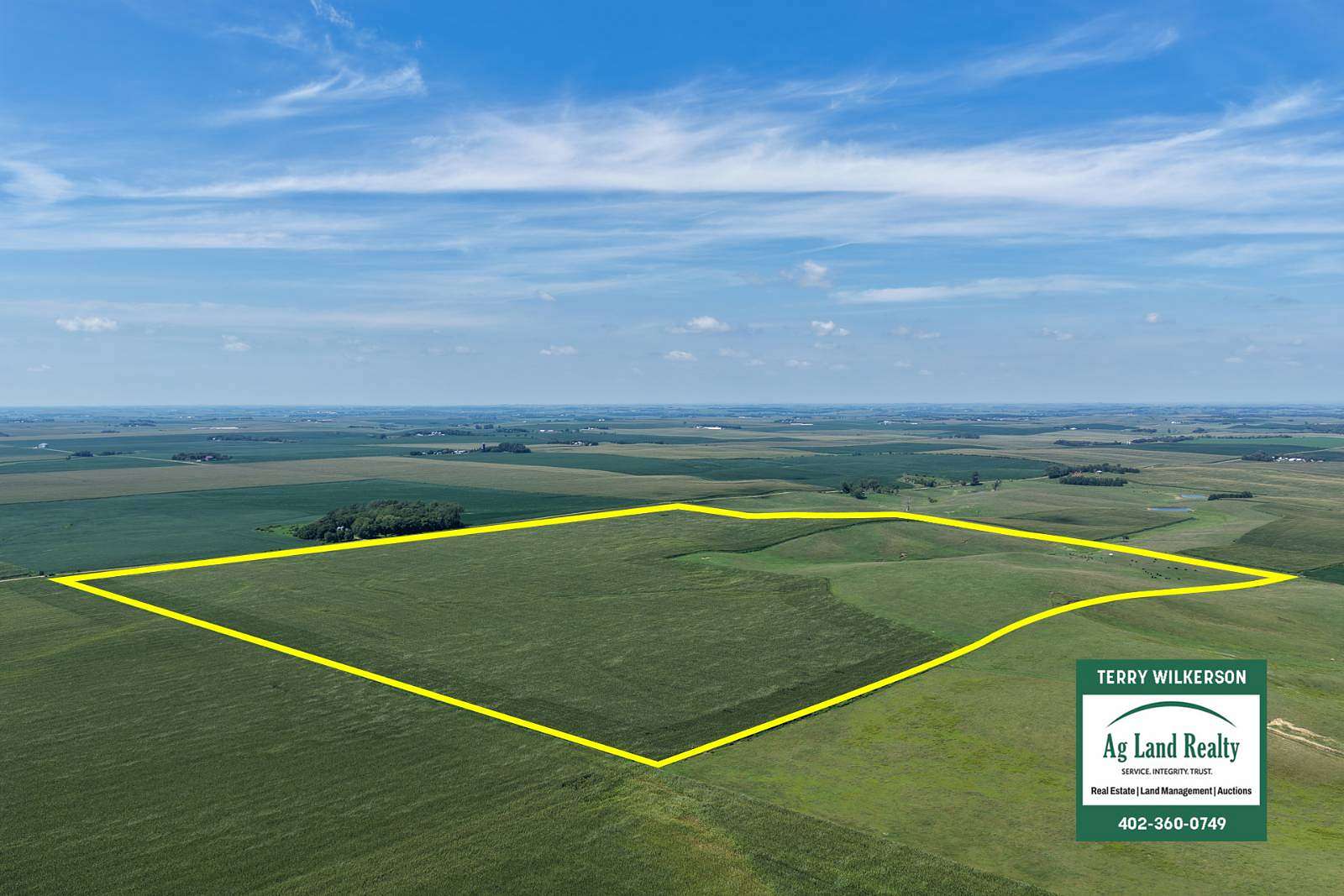160 Acres of Agricultural Land for Sale in Laurel, Nebraska