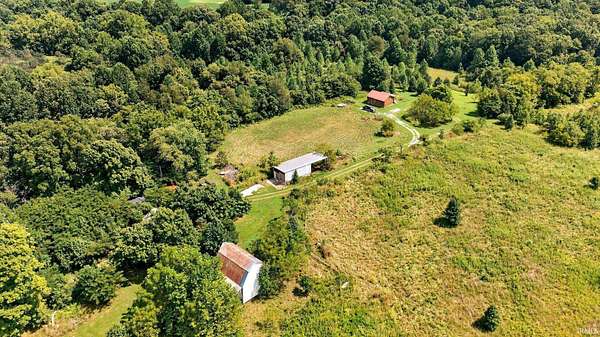 33.2 Acres of Recreational Land with Home for Sale in Bloomfield, Indiana