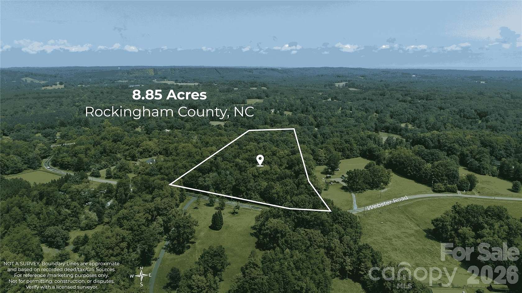 8.85 Acres of Residential Land for Sale in Stoneville, North Carolina