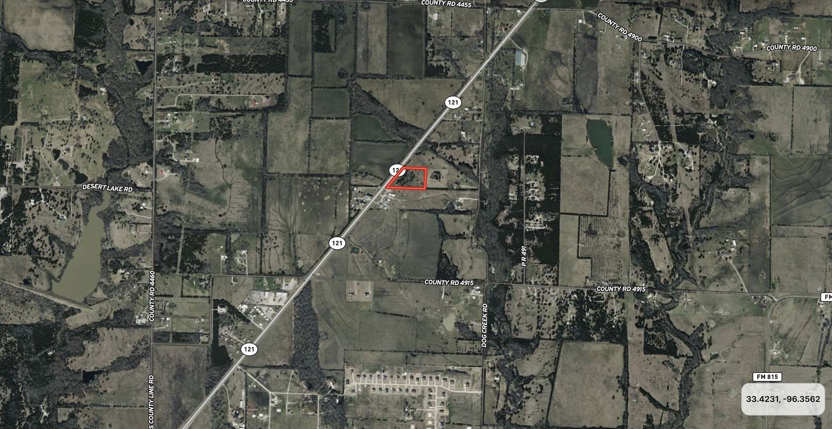 5 Acres of Commercial Land for Lease in Trenton, Texas