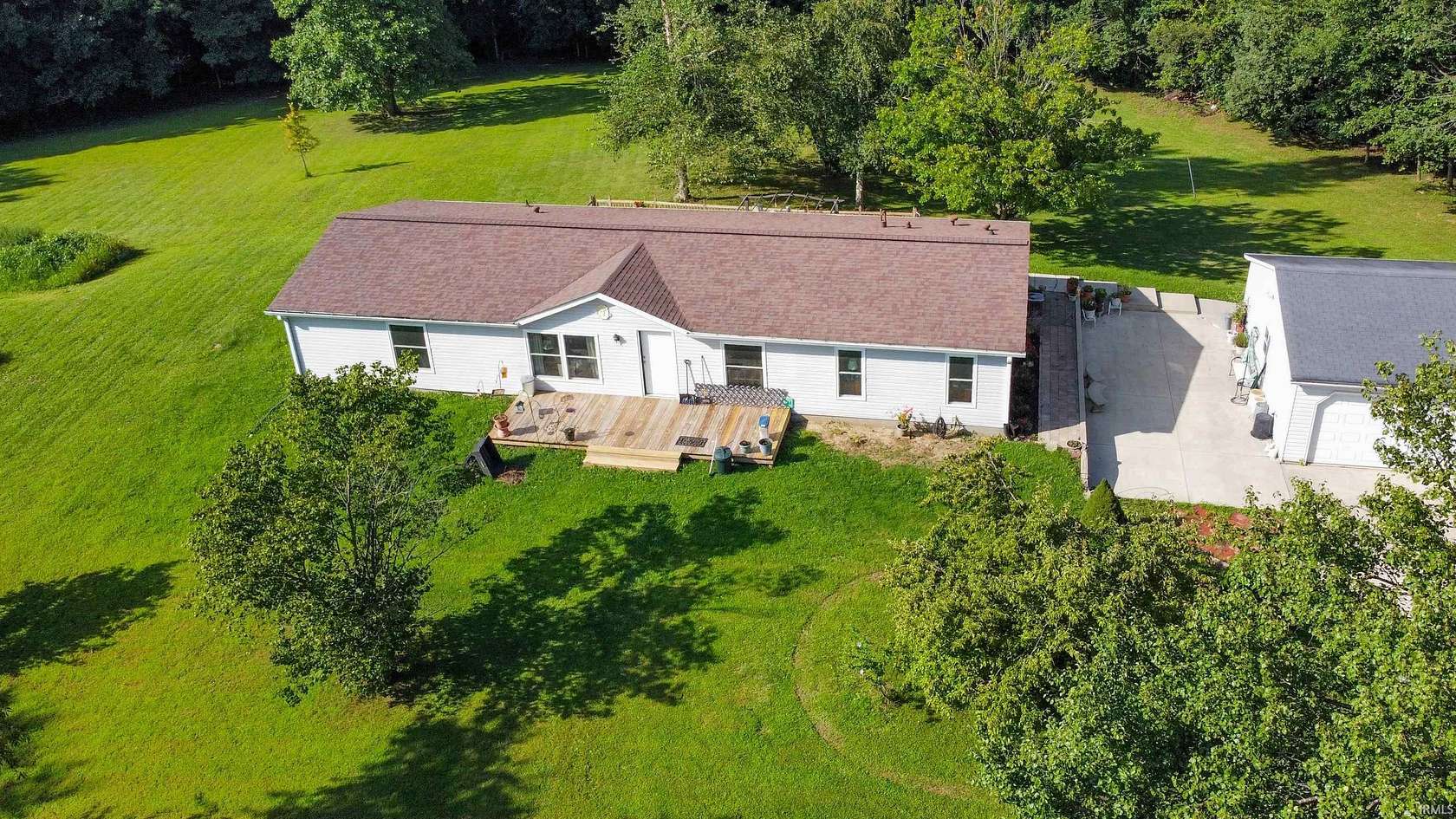 3.2 Acres of Land with Home for Sale in West Lebanon, Indiana