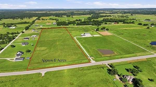 16.9 Acres of Land for Sale in Mounds, Oklahoma