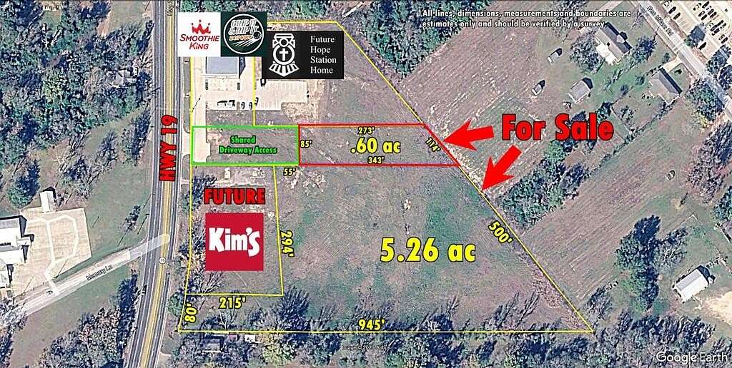 0.62 Acres of Commercial Land for Sale in Palestine, Texas
