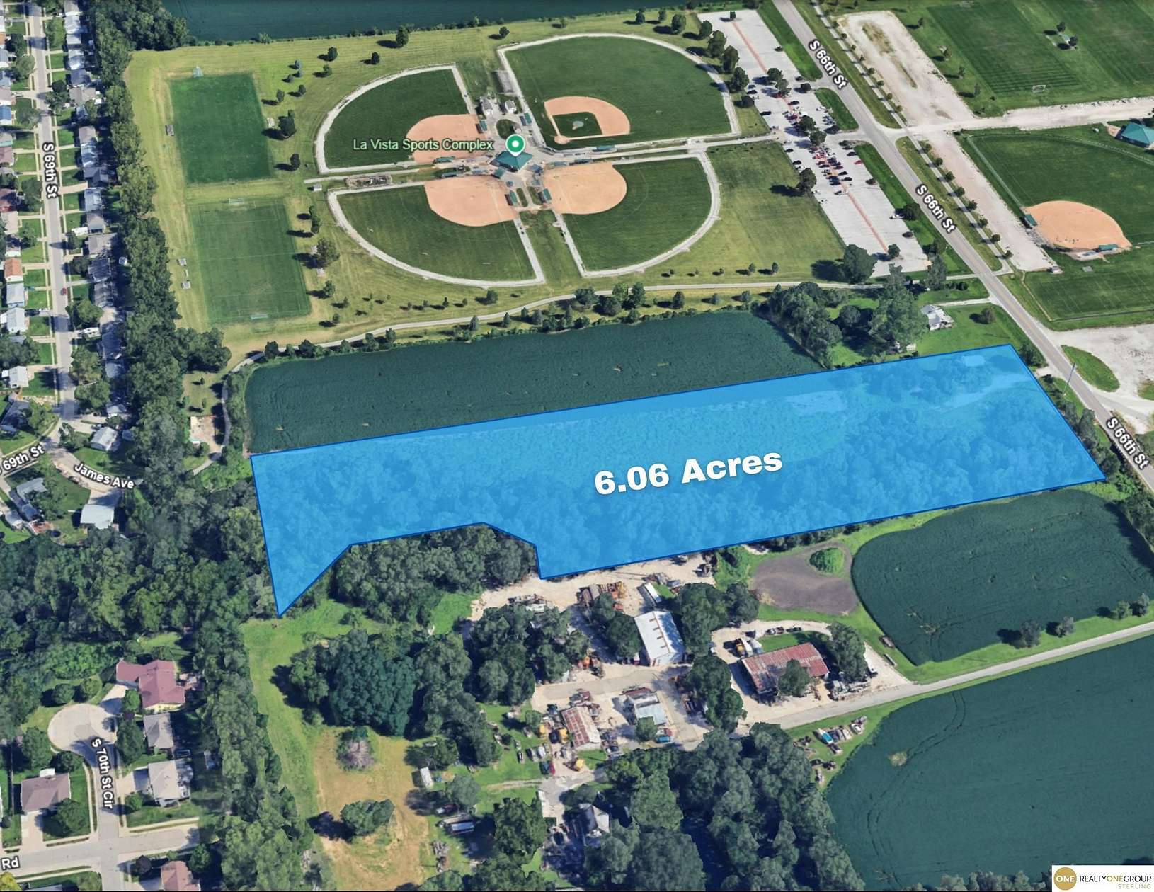 6 Acres of Land for Sale in La Vista, Nebraska