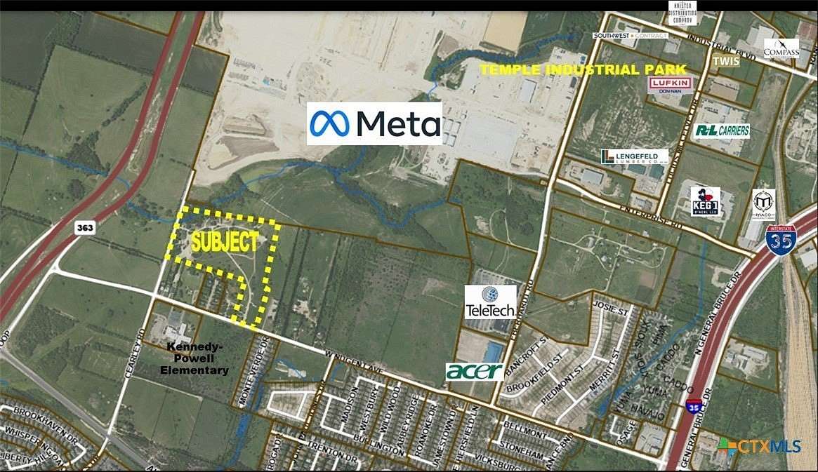 27 Acres of Commercial Land for Sale in Temple, Texas