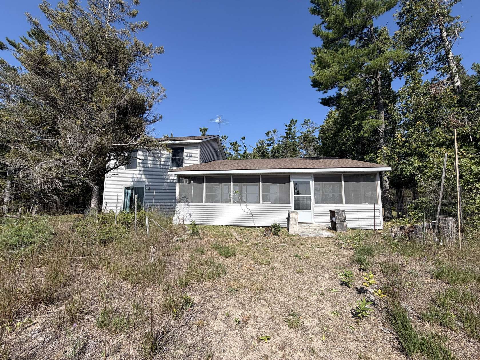 30 Acres of Land with Home for Sale in Bois Blanc Township, Michigan