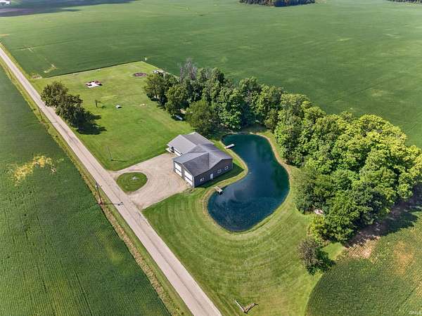 4 Acres of Land with Home for Sale in Montpelier, Indiana