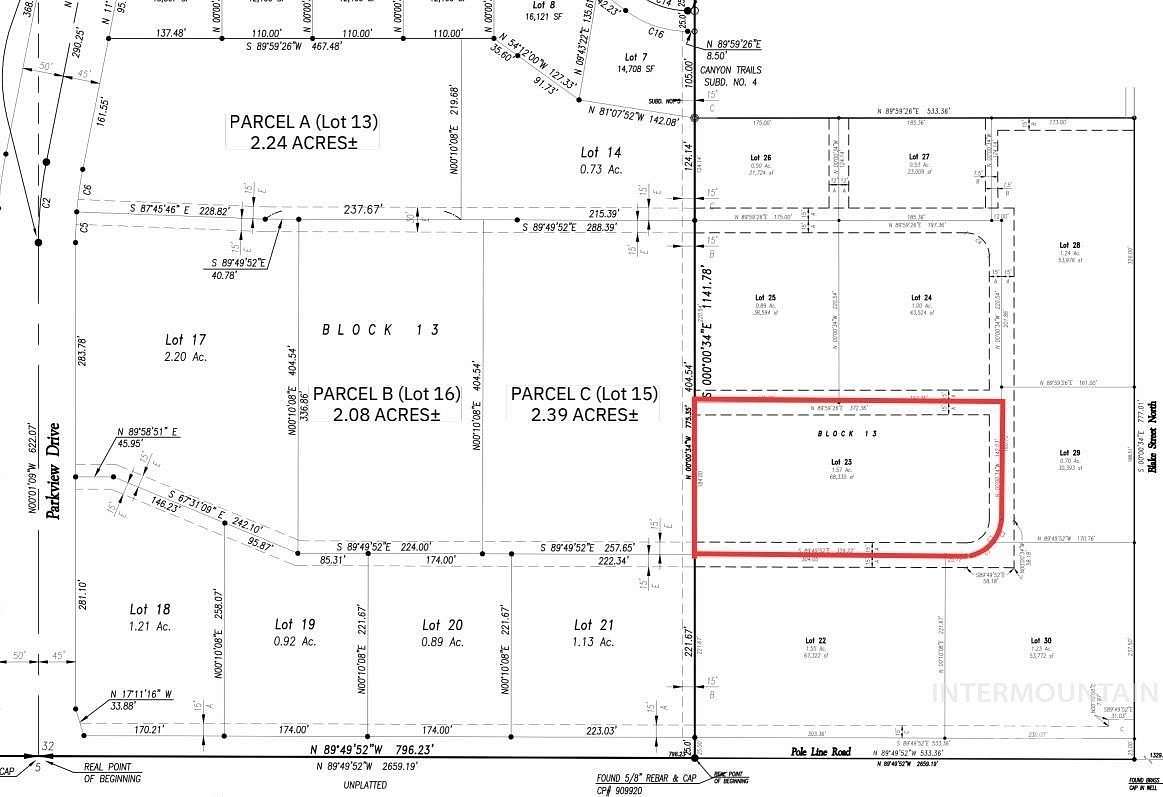 1.57 Acres of Commercial Land for Sale in Twin Falls, Idaho