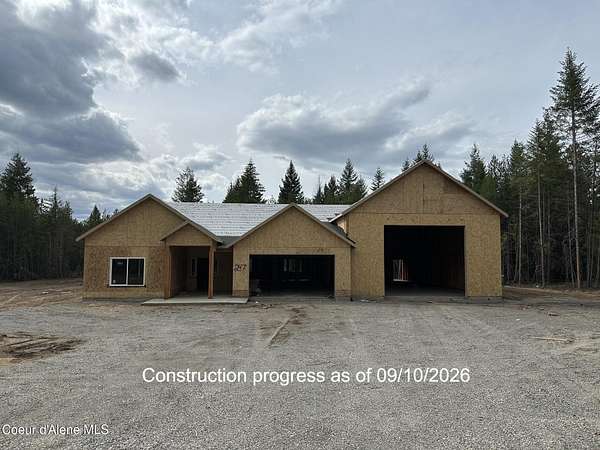 5 Acres of Land with Home for Sale in Spirit Lake, Idaho