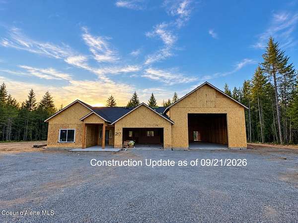 5 Acres of Land with Home for Sale in Spirit Lake, Idaho