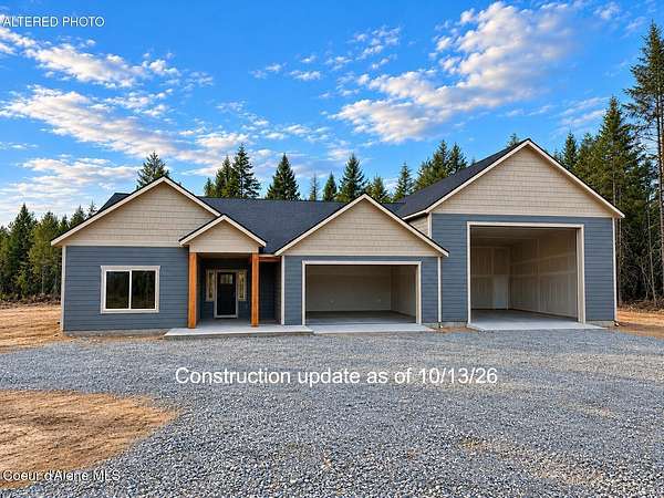 5 Acres of Land with Home for Sale in Spirit Lake, Idaho