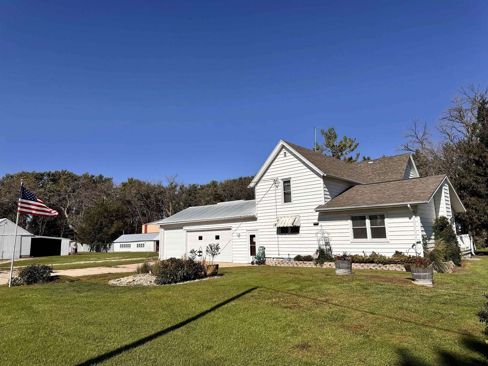 5 Acres of Land with Home for Sale in Sanborn, Iowa