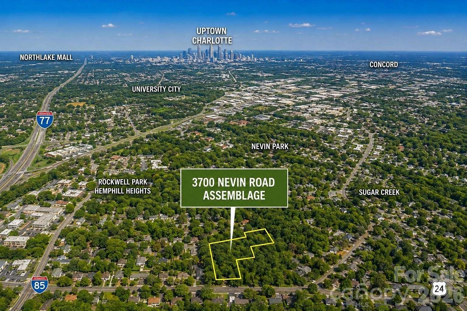 4 Acres of Residential Land for Sale in Charlotte, North Carolina