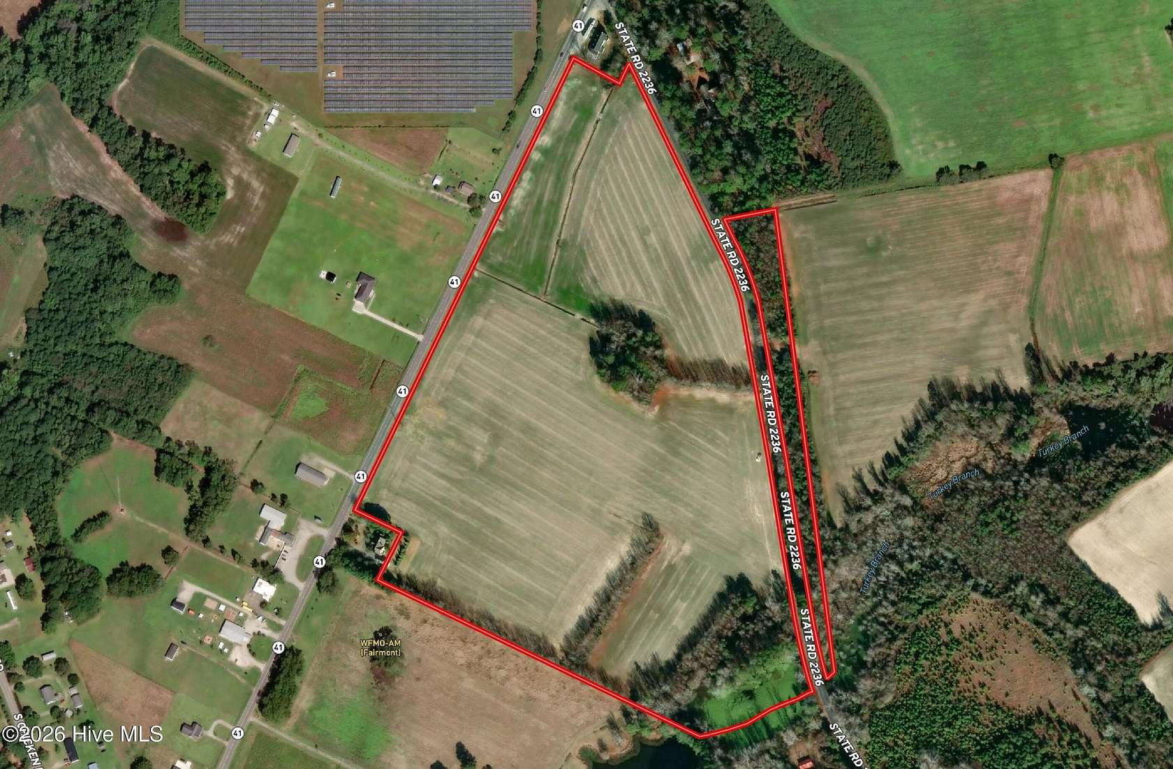 55.5 Acres of Recreational & Residential Land for Sale in Fairmont, North Carolina