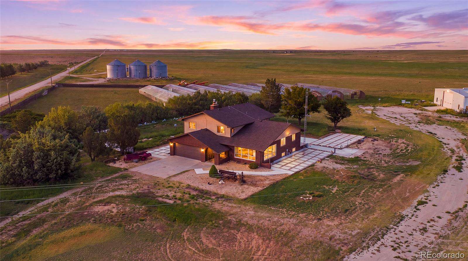 41.3 Acres of Recreational Land with Home for Sale in Fort Morgan, Colorado