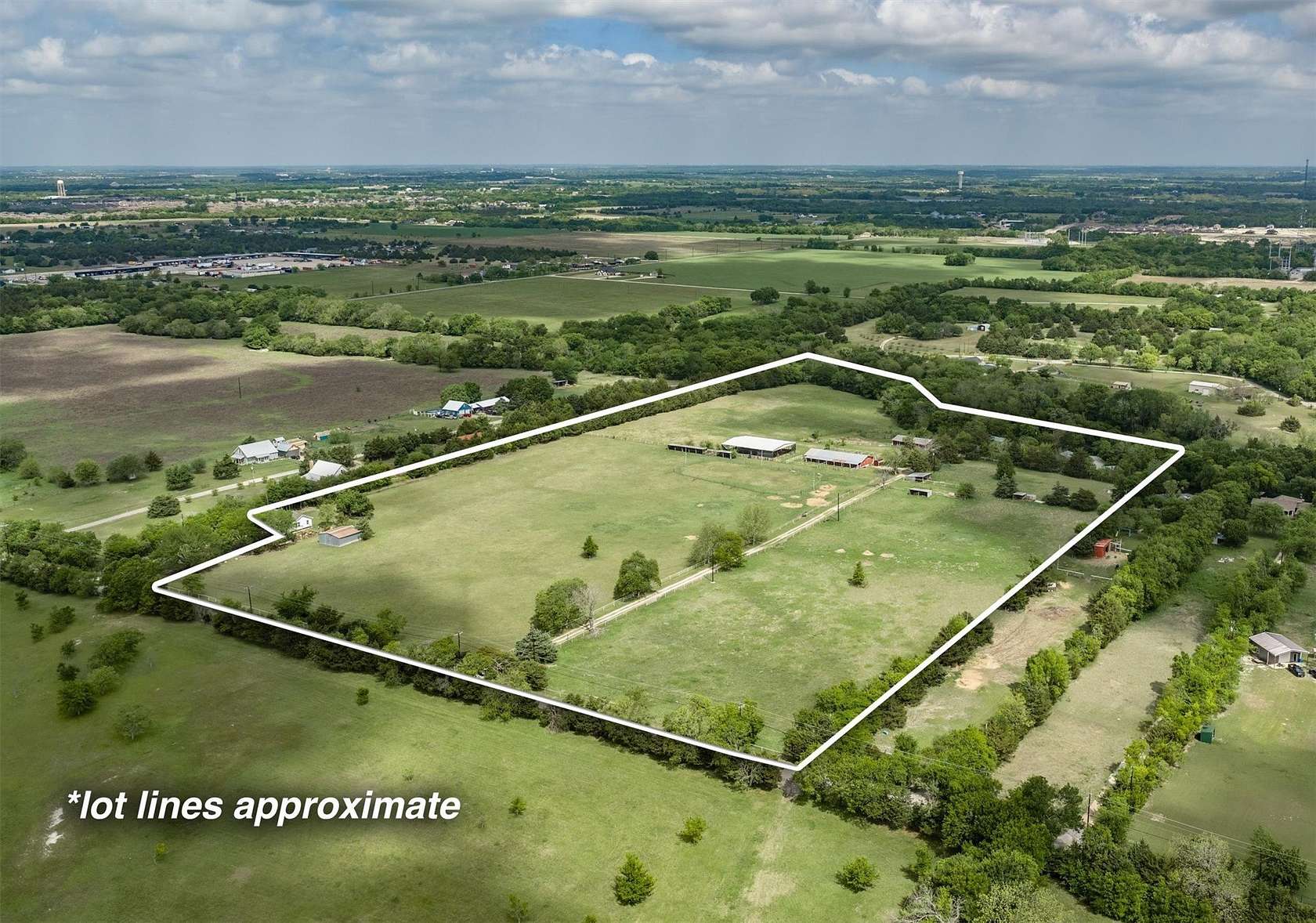 24.3 Acres of Agricultural Land with Home for Sale in Anna, Texas