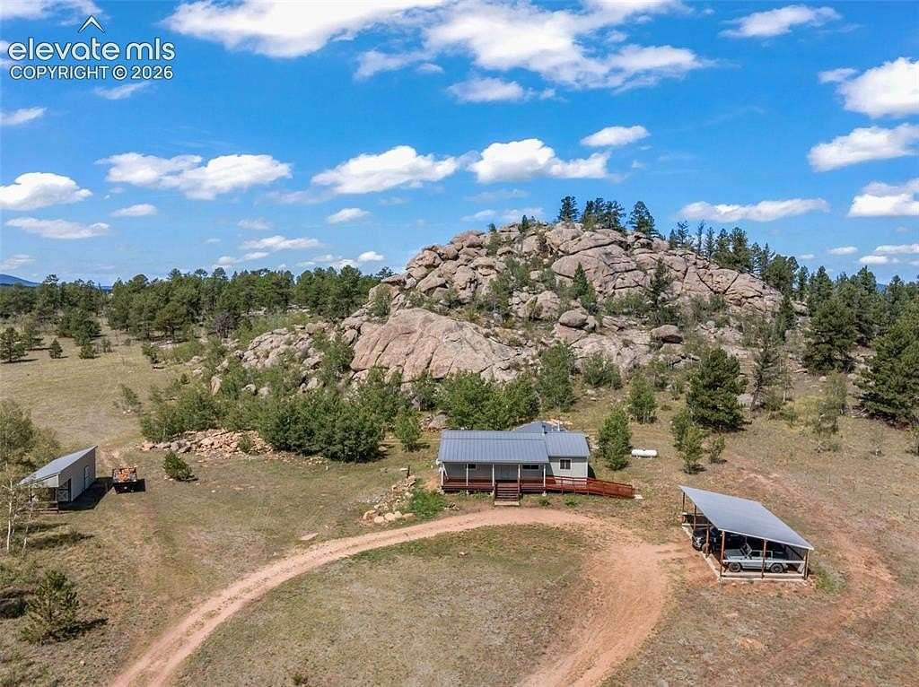 10 Acres of Land with Home for Sale in Florissant, Colorado