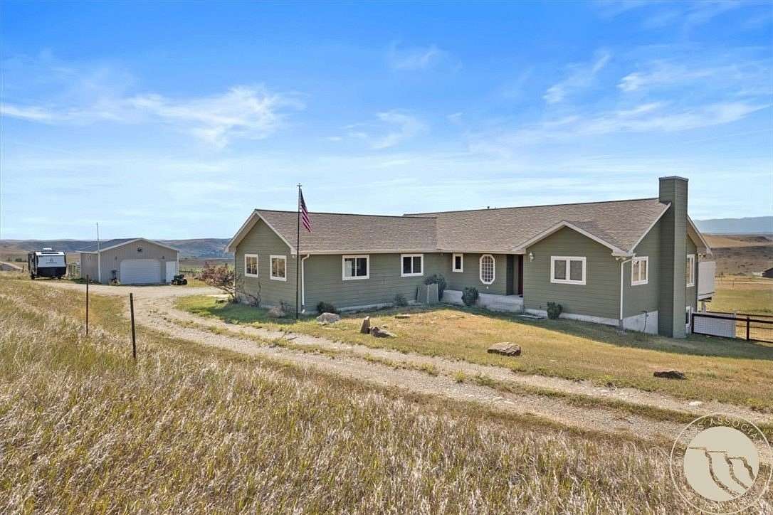 7 Acres of Land with Home for Sale in Absarokee, Montana